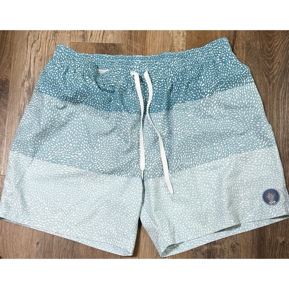 Chubbies The Whale Sharks Blue Classic 5.5" Swim Trunks Men's XXL Color Block